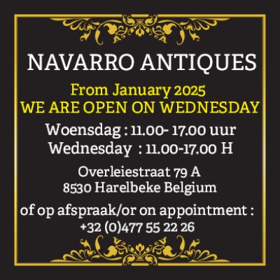 FROM JANUARY 2025 WE ARE OPEN ON WEDNESDAY FROM 11.00-17.00 H